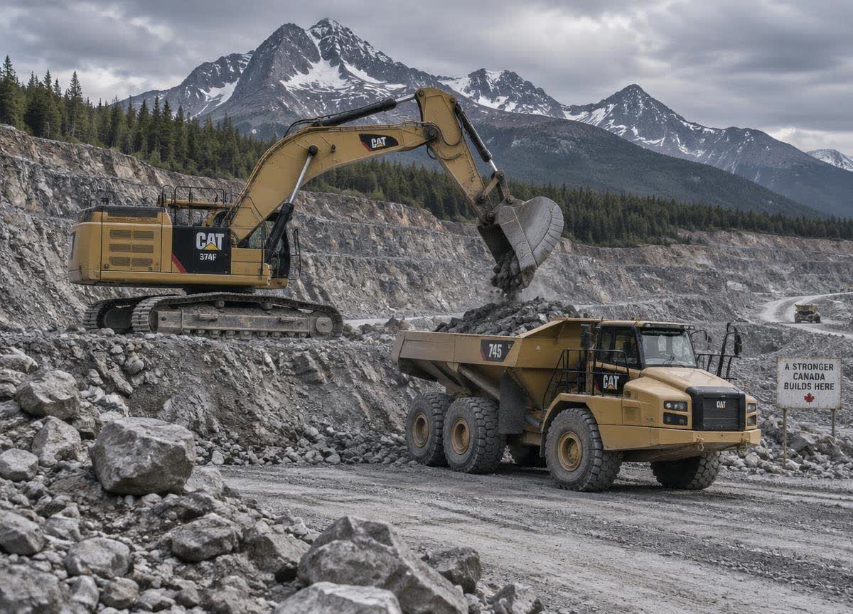 Heavy Equipment equipment in a Canadian business setting