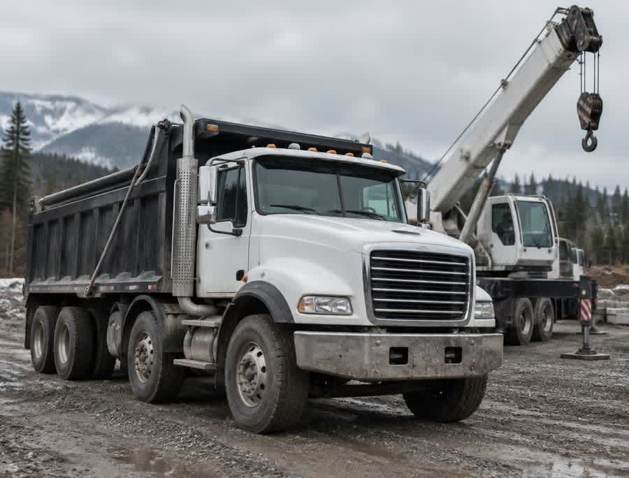 Vocational trucks transportation equipment financed by One Stop Leasing